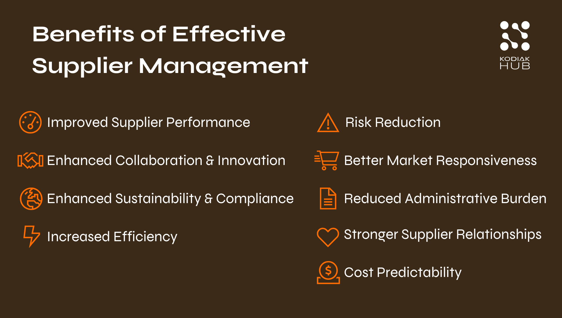 Benefits of Effective Supplier Management