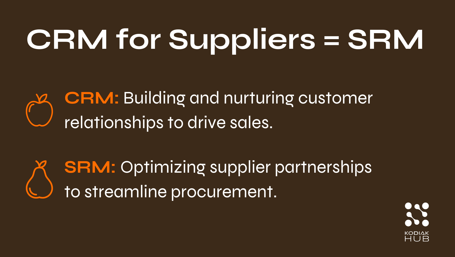 CRM for Suppliers