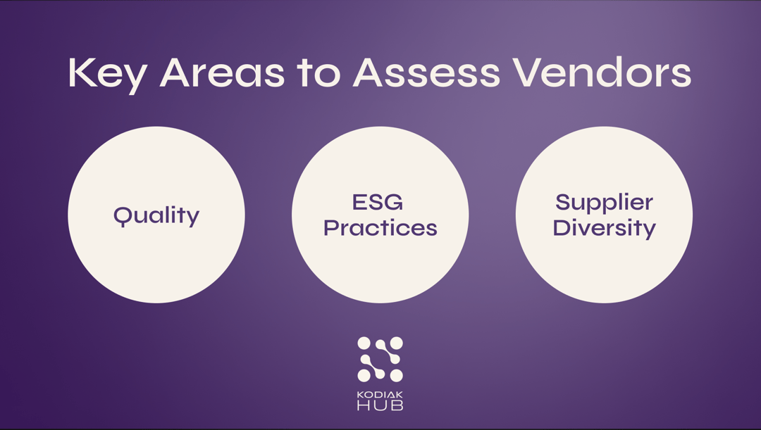 Key Areas to Assess Vendors