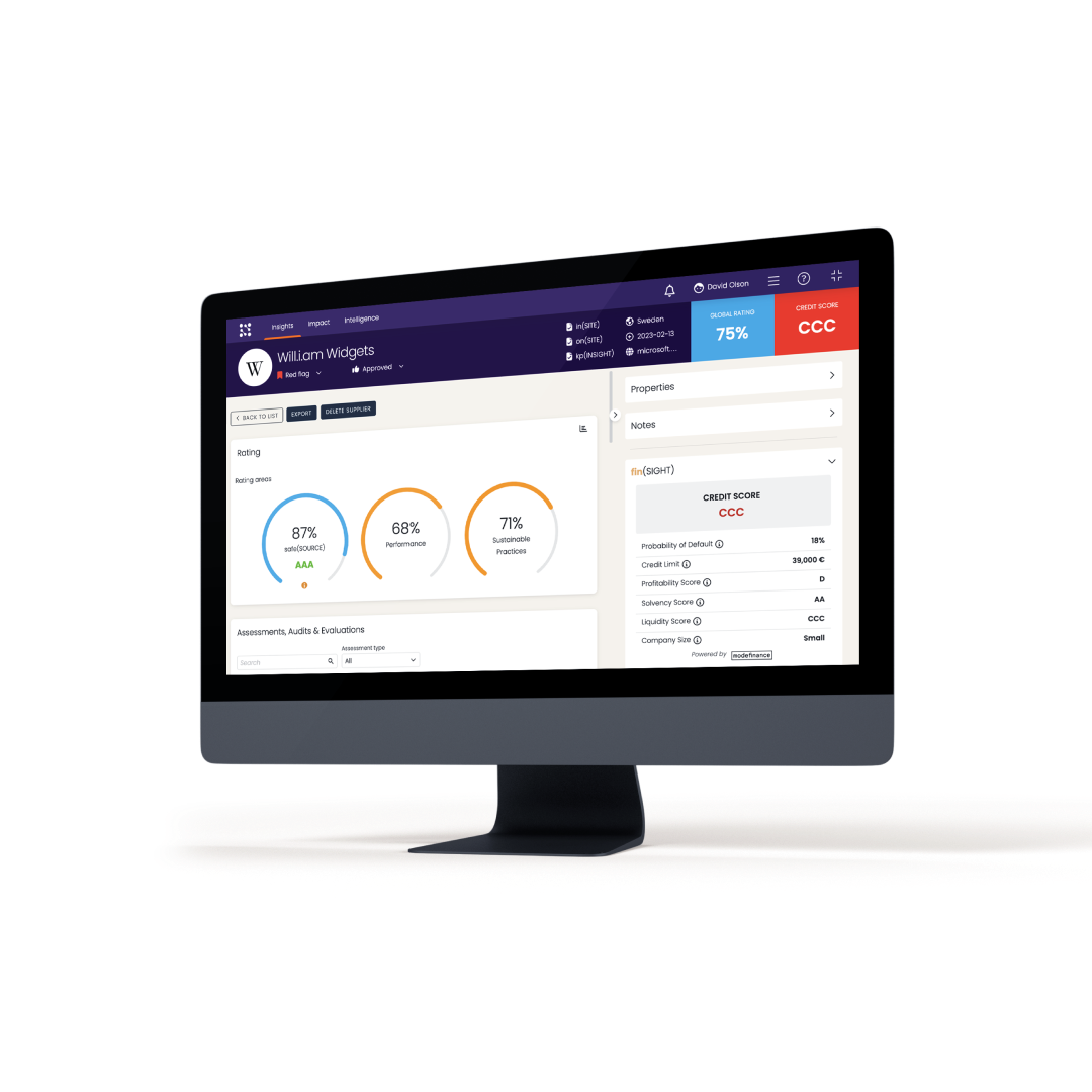 Kodiak Hub SRM Platform - Supplier Scorecard